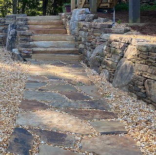 walkway of stone